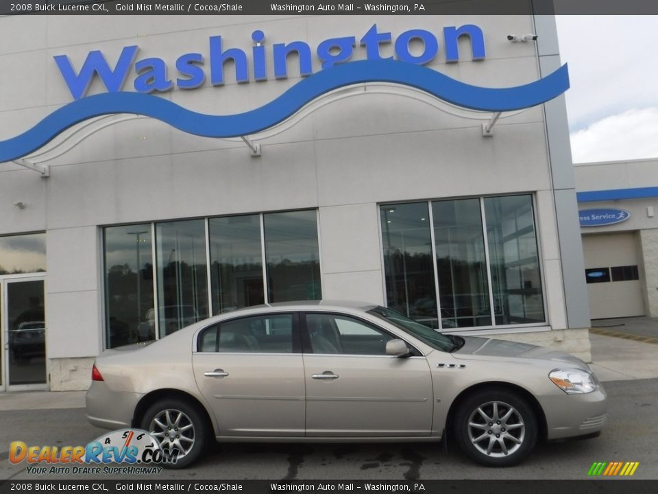 2008 Buick Lucerne CXL Gold Mist Metallic / Cocoa/Shale Photo #2