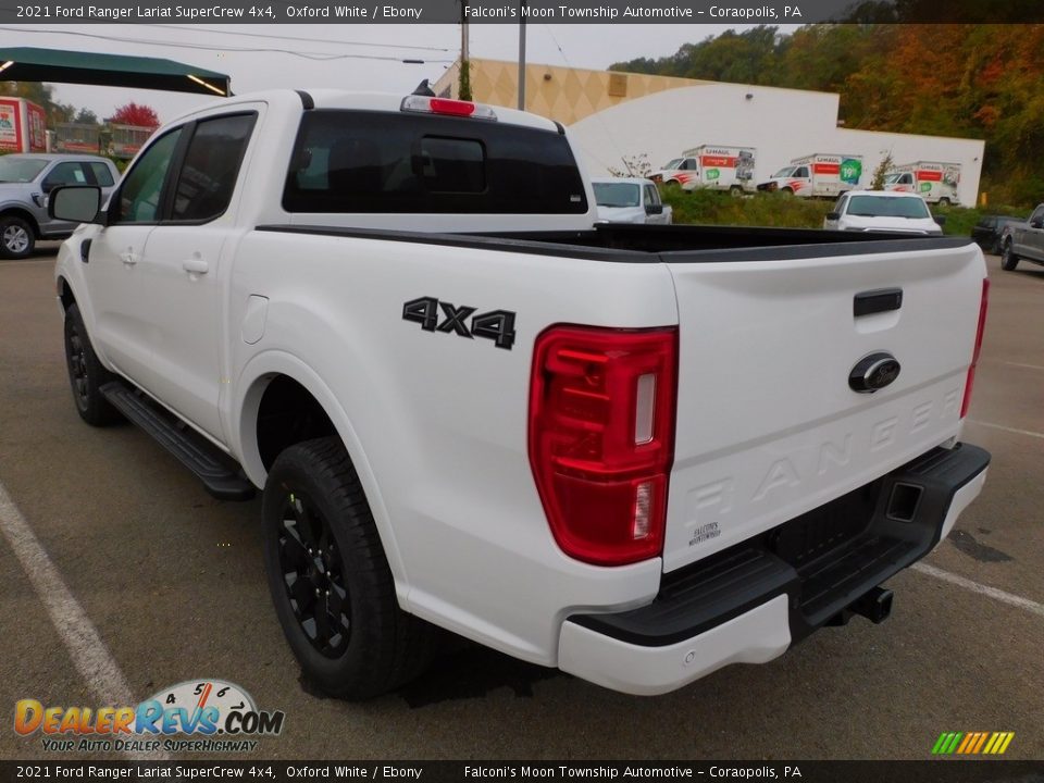 2021 Ford Ranger Lariat SuperCrew 4x4 Oxford White / Ebony Photo #5