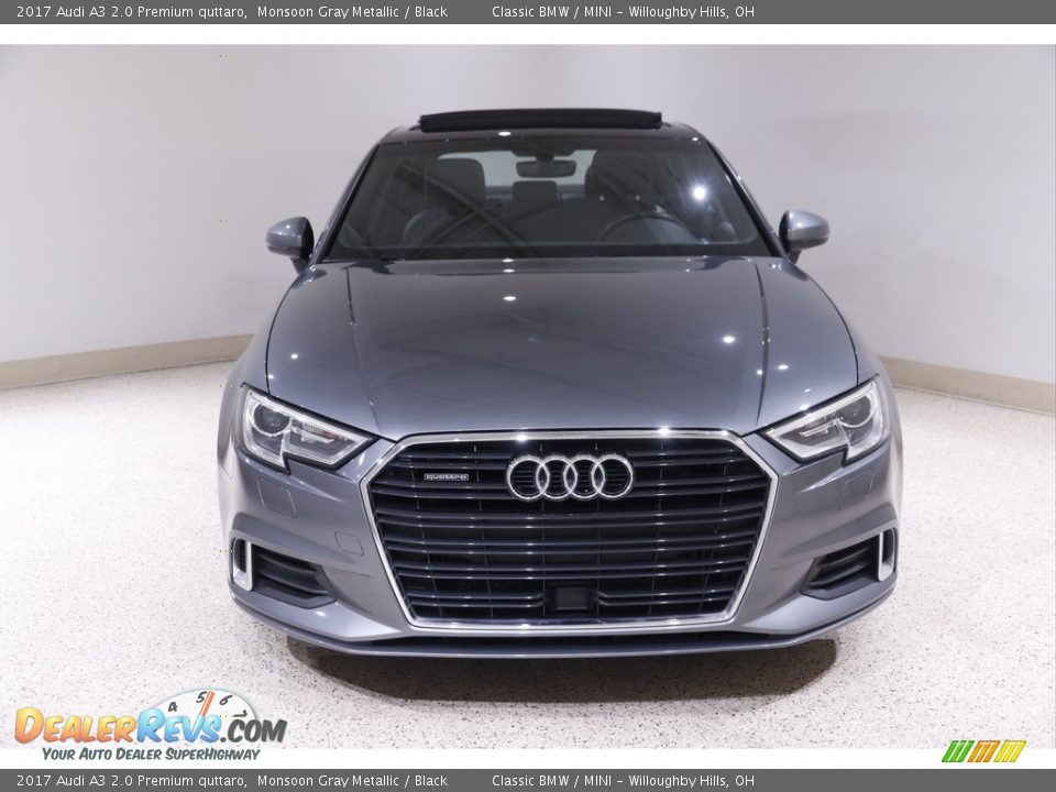 2017 Audi A3 2.0 Premium quttaro Monsoon Gray Metallic / Black Photo #2