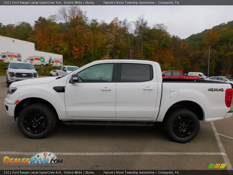 2021 Ford Ranger Lariat SuperCrew 4x4 Oxford White / Ebony Photo #6