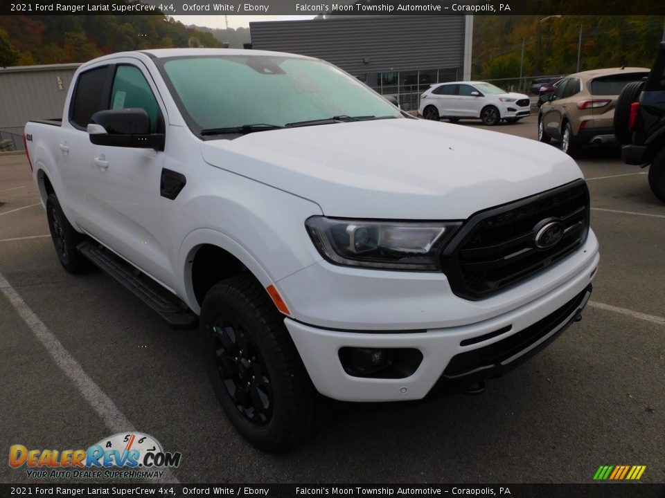 2021 Ford Ranger Lariat SuperCrew 4x4 Oxford White / Ebony Photo #9