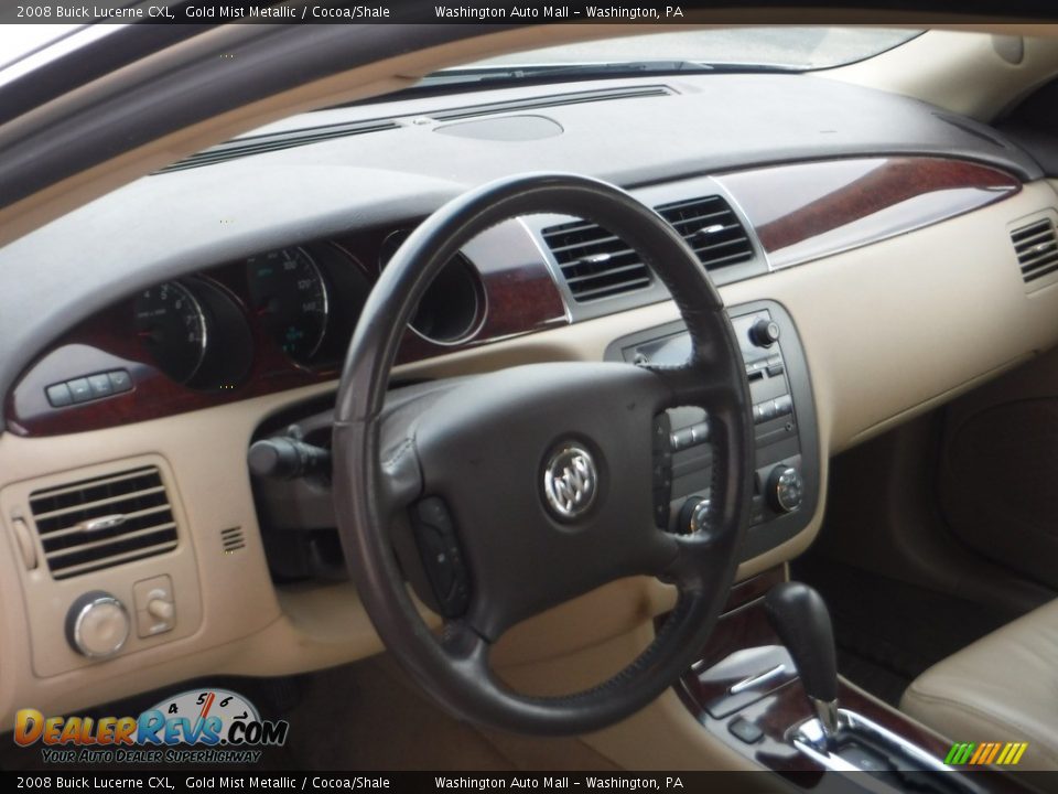 2008 Buick Lucerne CXL Gold Mist Metallic / Cocoa/Shale Photo #9