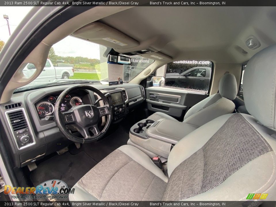 Black/Diesel Gray Interior - 2013 Ram 2500 SLT Regular Cab 4x4 Photo #11