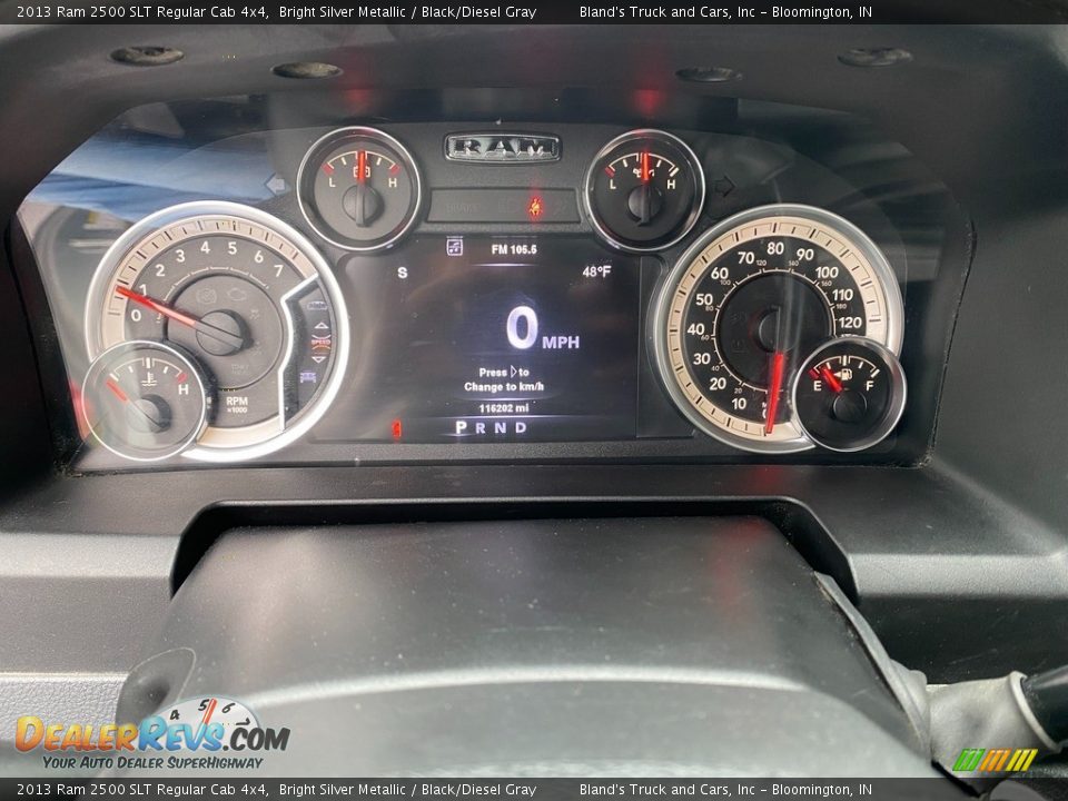 2013 Ram 2500 SLT Regular Cab 4x4 Gauges Photo #13