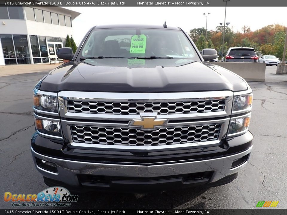 2015 Chevrolet Silverado 1500 LT Double Cab 4x4 Black / Jet Black Photo #12