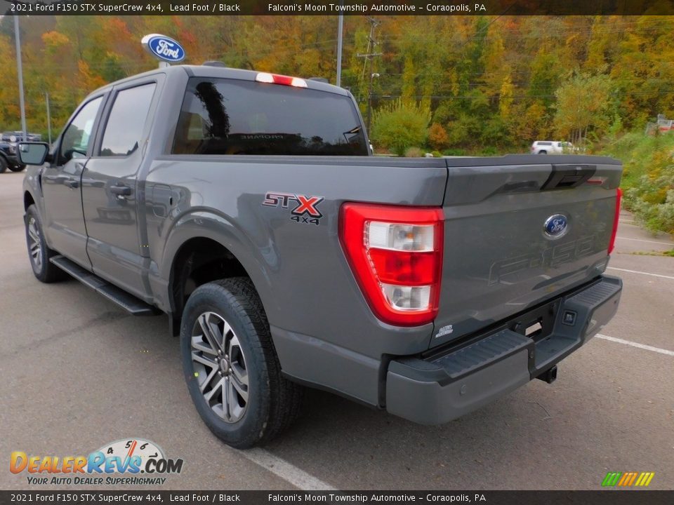 2021 Ford F150 STX SuperCrew 4x4 Lead Foot / Black Photo #5