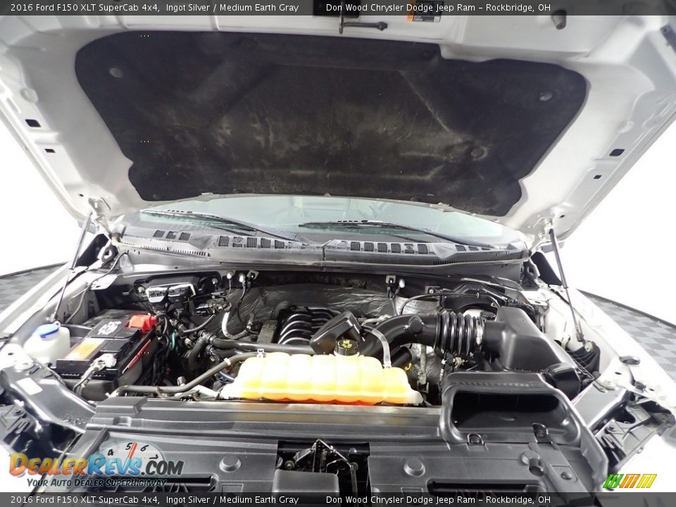 2016 Ford F150 XLT SuperCab 4x4 Ingot Silver / Medium Earth Gray Photo #20