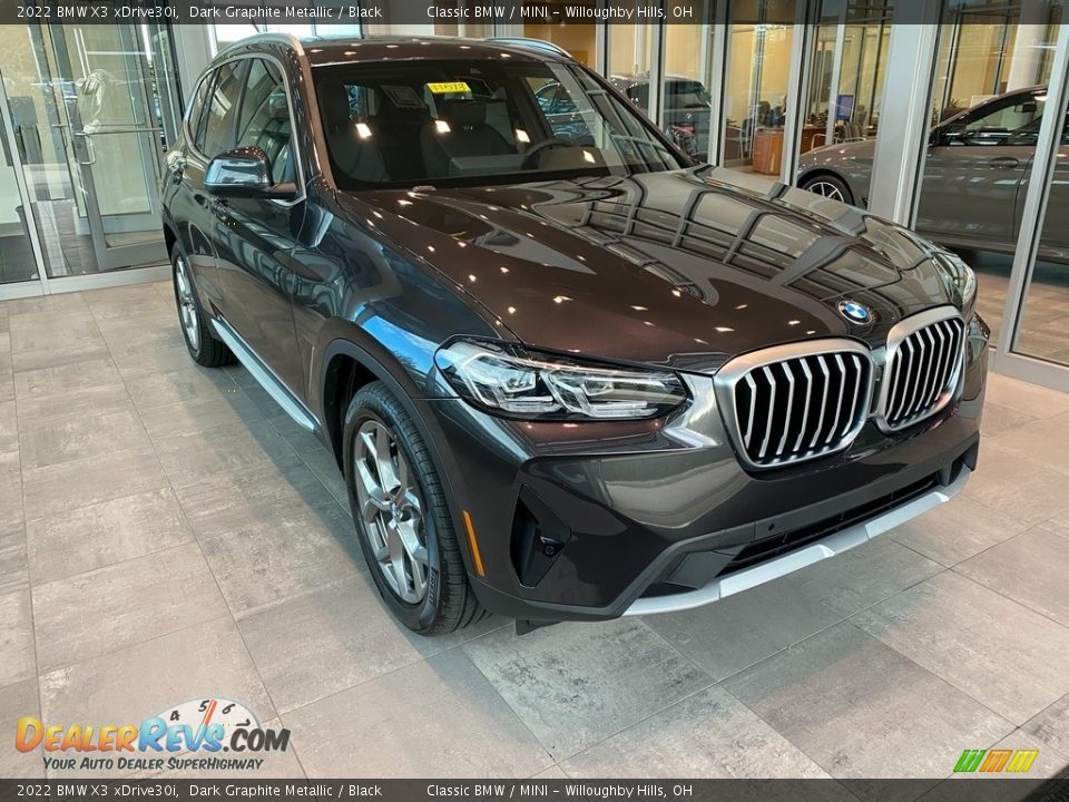 2022 BMW X3 xDrive30i Dark Graphite Metallic / Black Photo #1