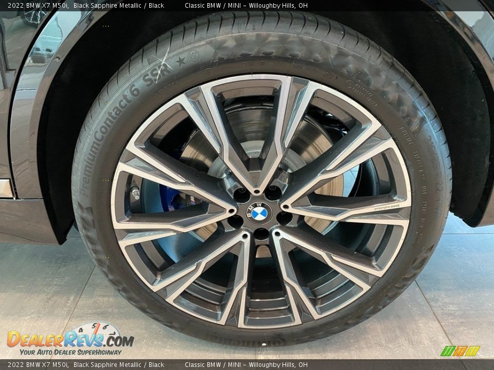 2022 BMW X7 M50i Black Sapphire Metallic / Black Photo #3