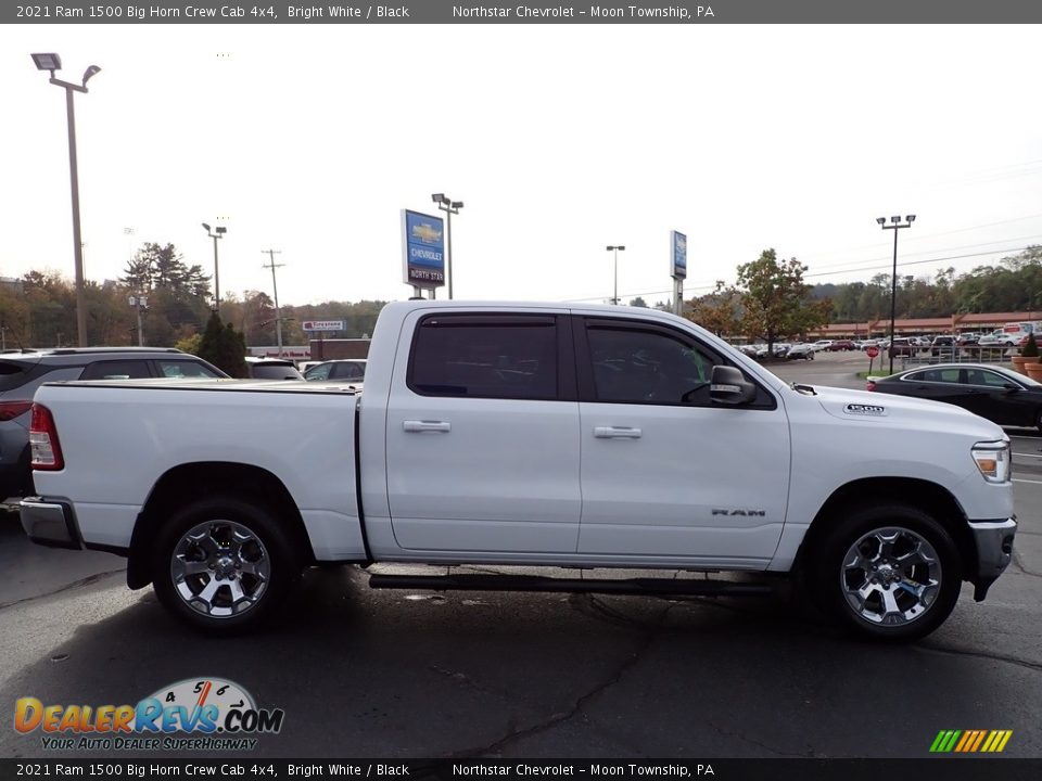 2021 Ram 1500 Big Horn Crew Cab 4x4 Bright White / Black Photo #8