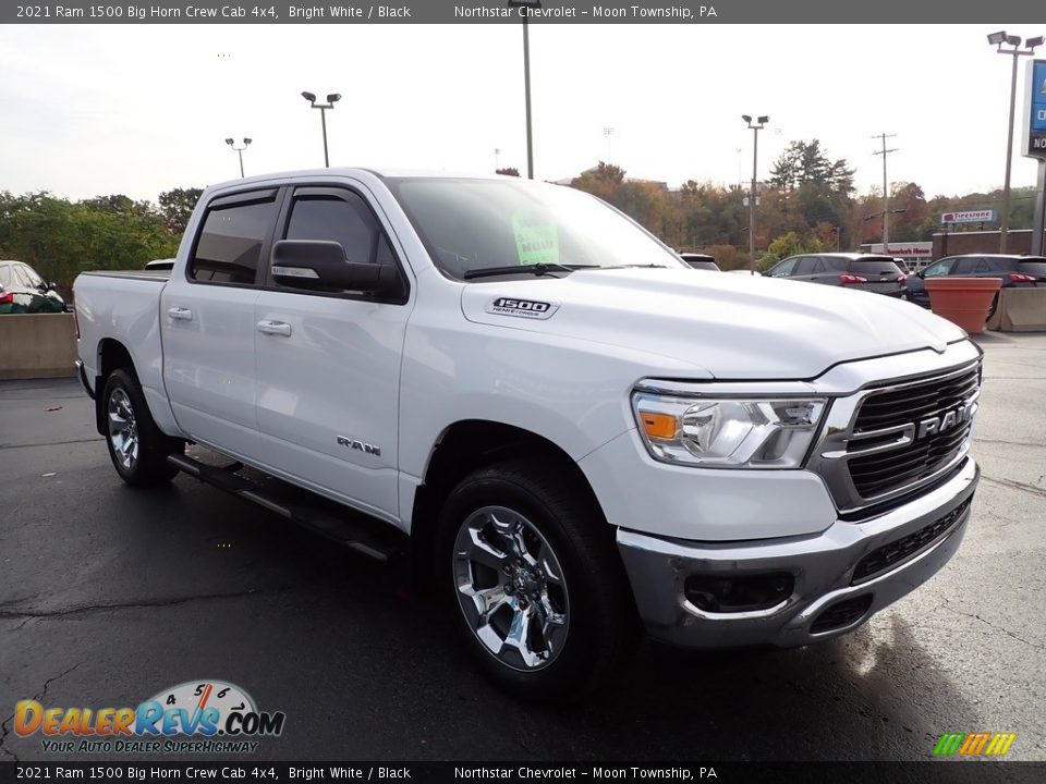 Bright White 2021 Ram 1500 Big Horn Crew Cab 4x4 Photo #9