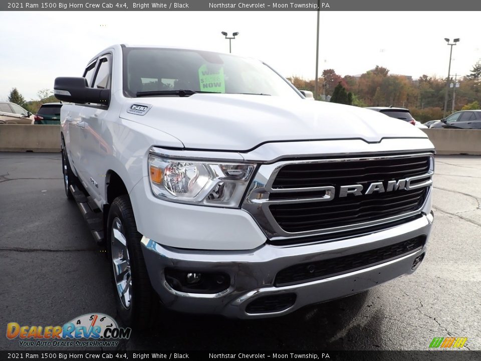 2021 Ram 1500 Big Horn Crew Cab 4x4 Bright White / Black Photo #10