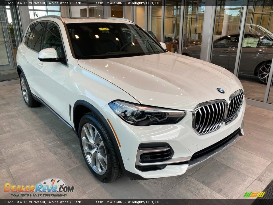 2022 BMW X5 xDrive40i Alpine White / Black Photo #1