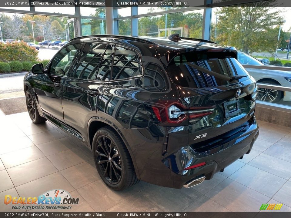 2022 BMW X3 xDrive30i Black Sapphire Metallic / Black Photo #2