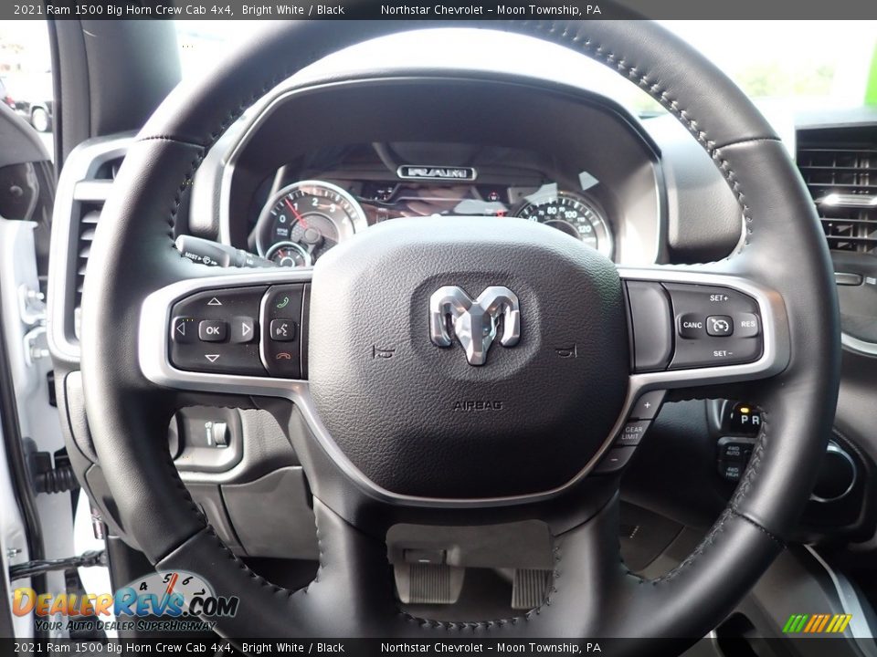 2021 Ram 1500 Big Horn Crew Cab 4x4 Steering Wheel Photo #25