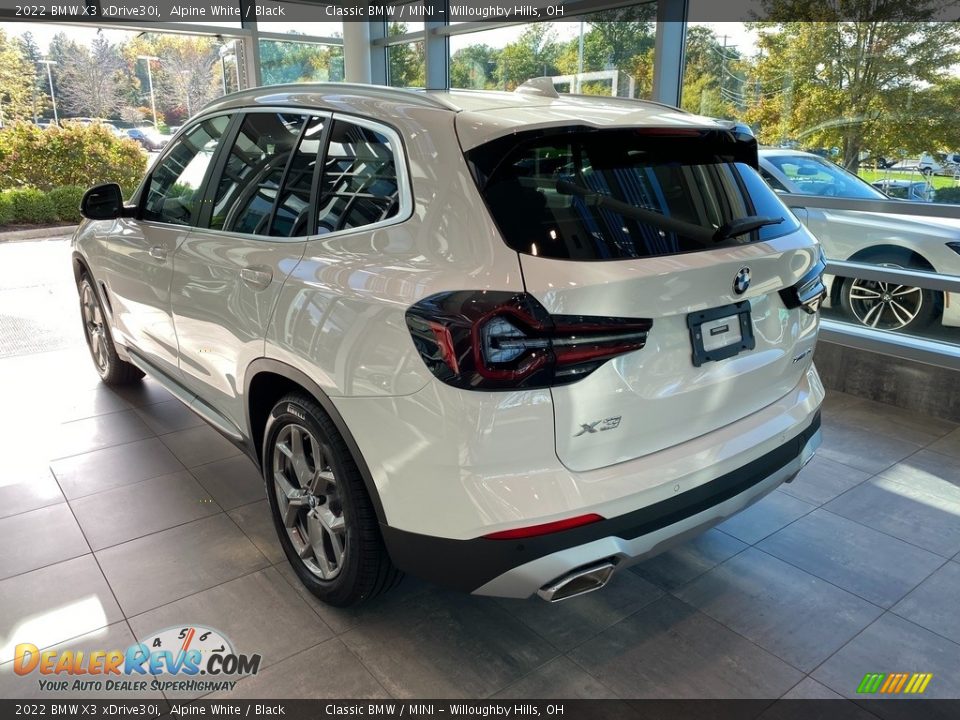 2022 BMW X3 xDrive30i Alpine White / Black Photo #2