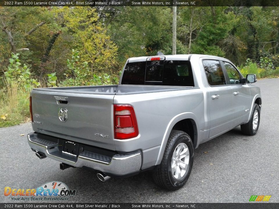 2022 Ram 1500 Laramie Crew Cab 4x4 Billet Silver Metallic / Black Photo #6