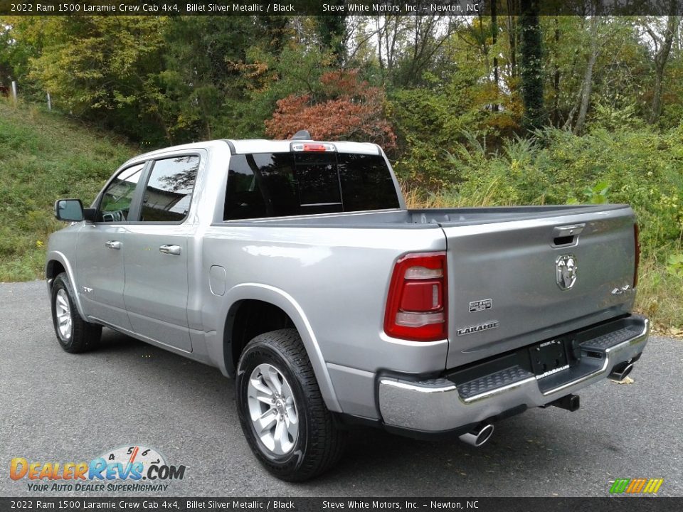 2022 Ram 1500 Laramie Crew Cab 4x4 Billet Silver Metallic / Black Photo #9