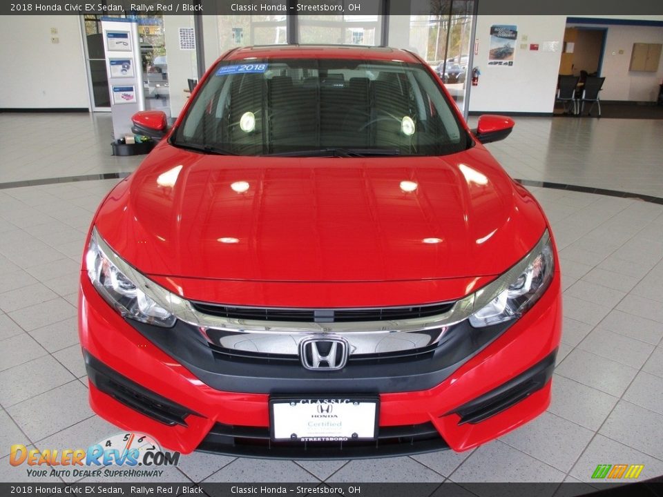 2018 Honda Civic EX Sedan Rallye Red / Black Photo #2