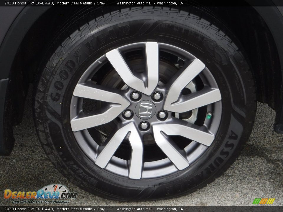 2020 Honda Pilot EX-L AWD Modern Steel Metallic / Gray Photo #3