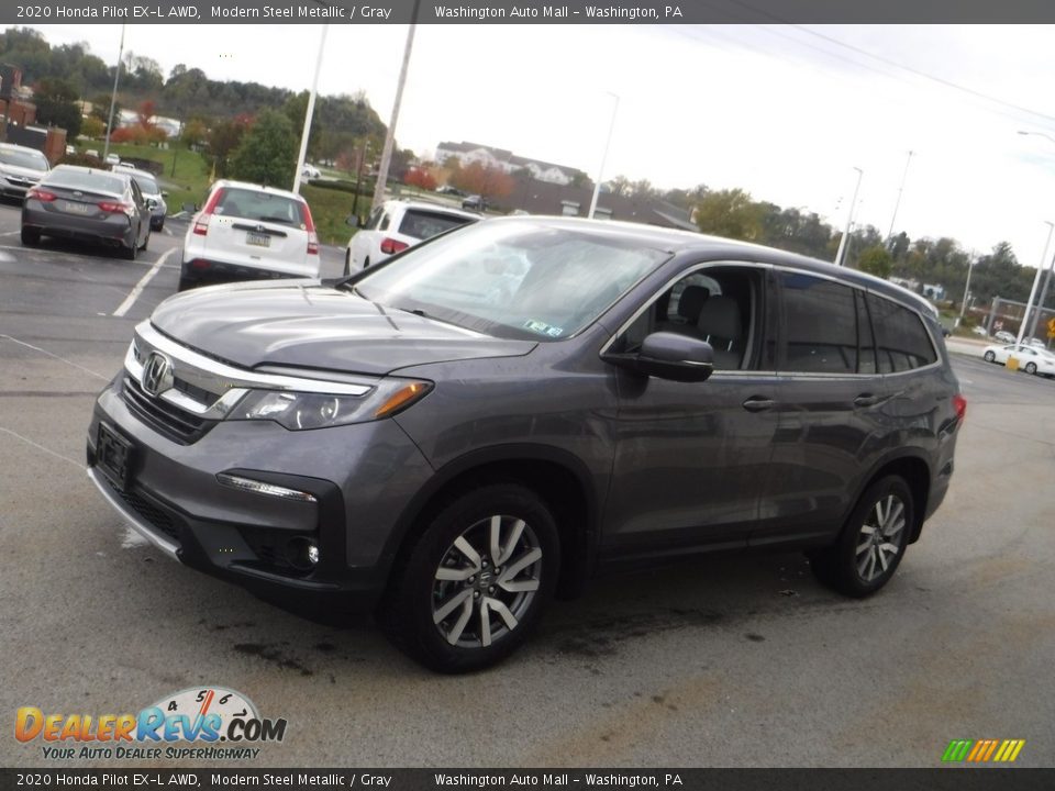 2020 Honda Pilot EX-L AWD Modern Steel Metallic / Gray Photo #6
