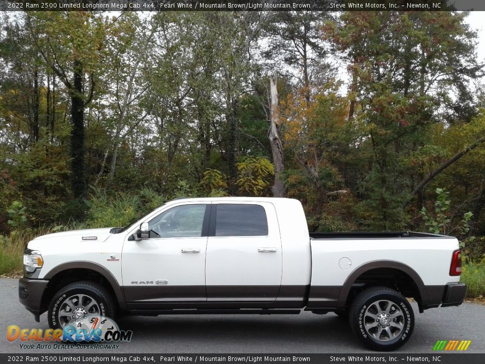 Pearl White 2022 Ram 2500 Limited Longhorn Mega Cab 4x4 Photo #1