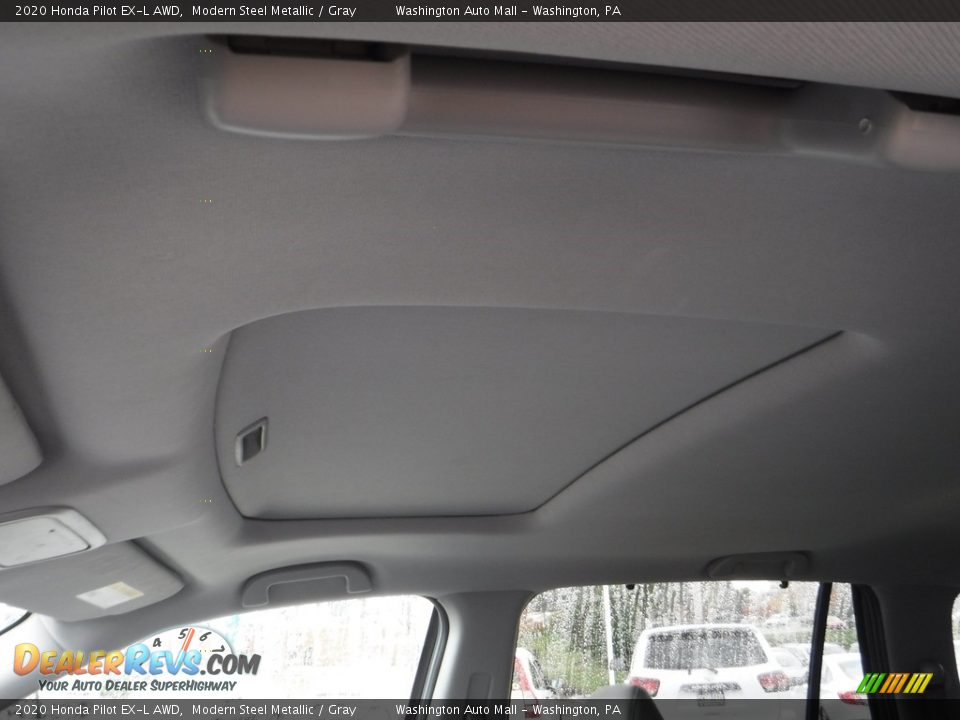 2020 Honda Pilot EX-L AWD Modern Steel Metallic / Gray Photo #12