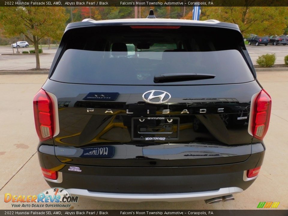 2022 Hyundai Palisade SEL AWD Abyss Black Pearl / Black Photo #3