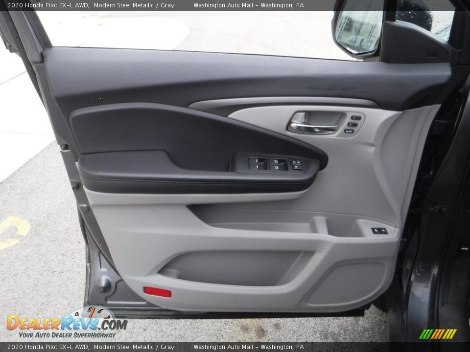 2020 Honda Pilot EX-L AWD Modern Steel Metallic / Gray Photo #14