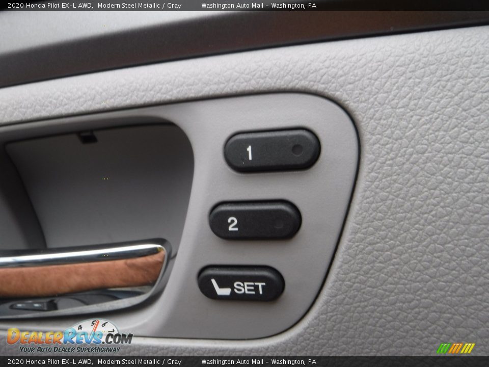 2020 Honda Pilot EX-L AWD Modern Steel Metallic / Gray Photo #15