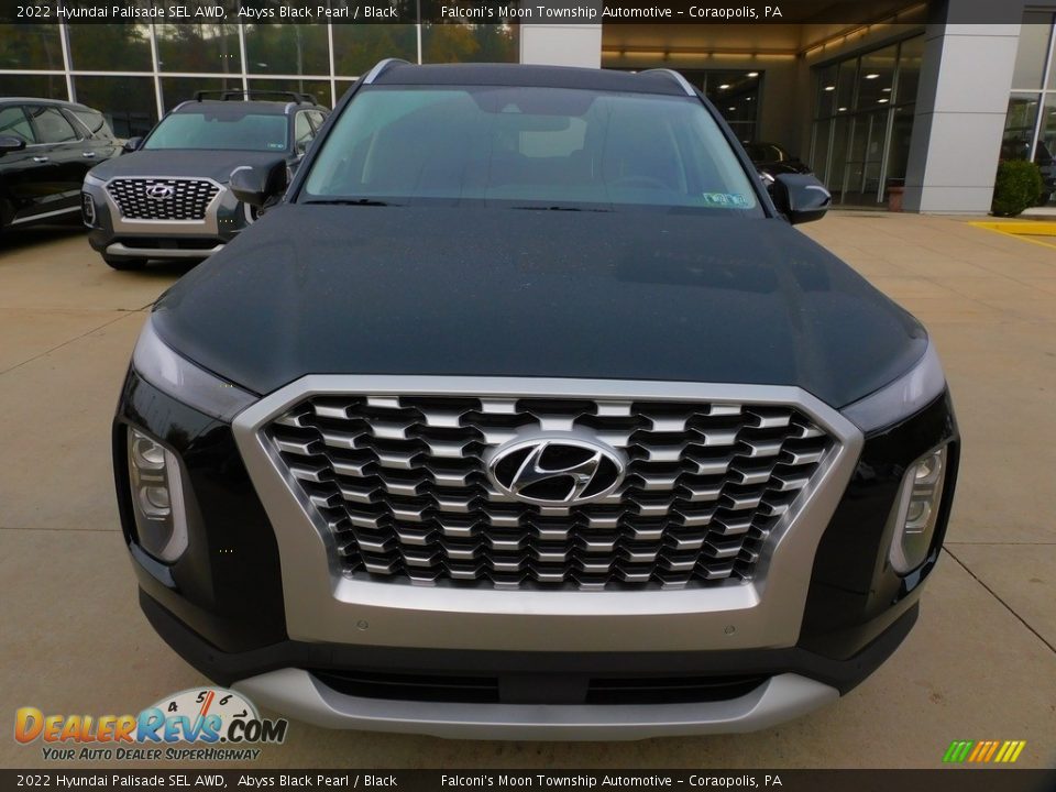 2022 Hyundai Palisade SEL AWD Abyss Black Pearl / Black Photo #8