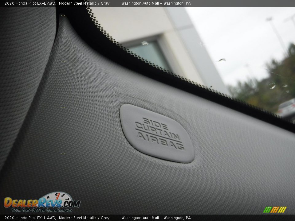 2020 Honda Pilot EX-L AWD Modern Steel Metallic / Gray Photo #19