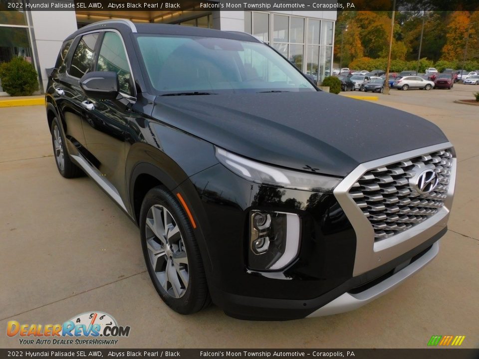 2022 Hyundai Palisade SEL AWD Abyss Black Pearl / Black Photo #9