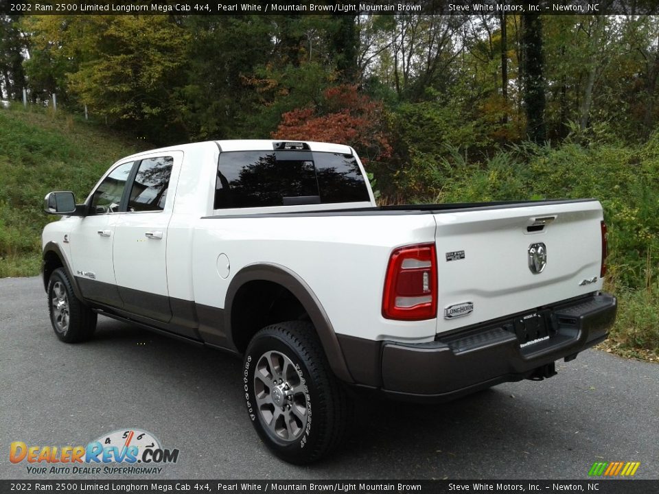 2022 Ram 2500 Limited Longhorn Mega Cab 4x4 Pearl White / Mountain Brown/Light Mountain Brown Photo #10