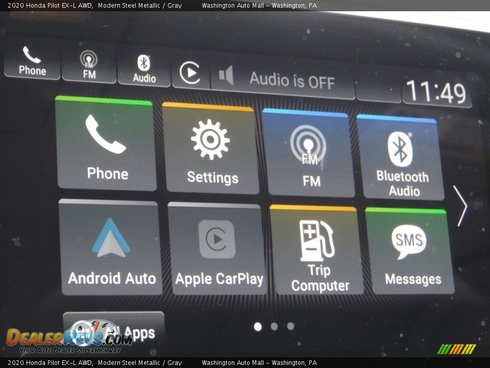 2020 Honda Pilot EX-L AWD Modern Steel Metallic / Gray Photo #20