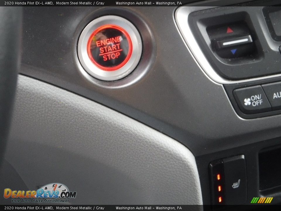 2020 Honda Pilot EX-L AWD Modern Steel Metallic / Gray Photo #24