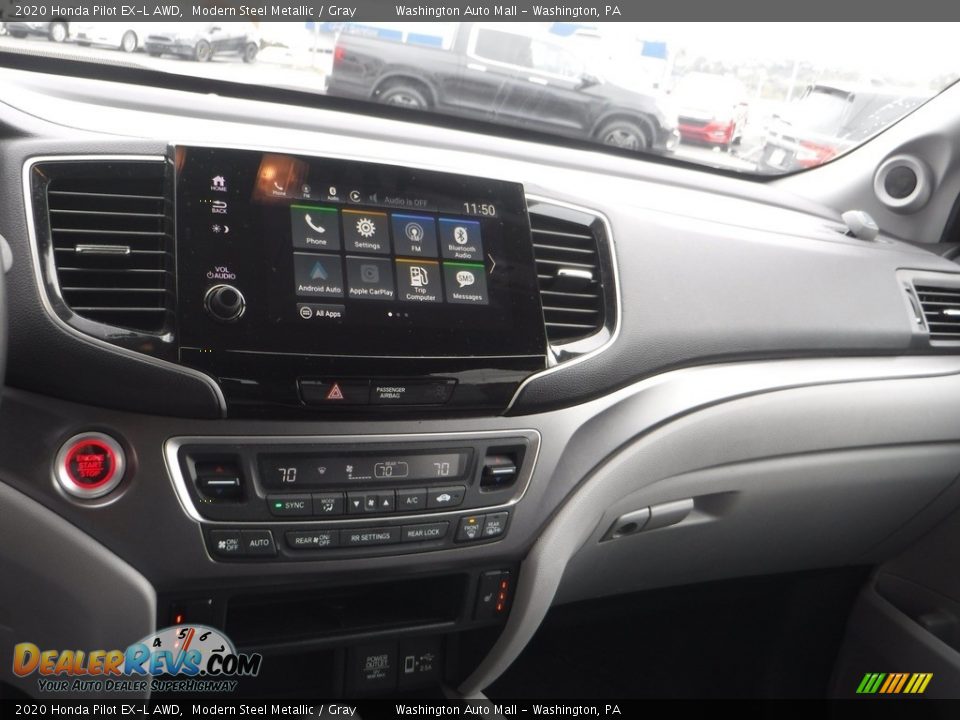 2020 Honda Pilot EX-L AWD Modern Steel Metallic / Gray Photo #25