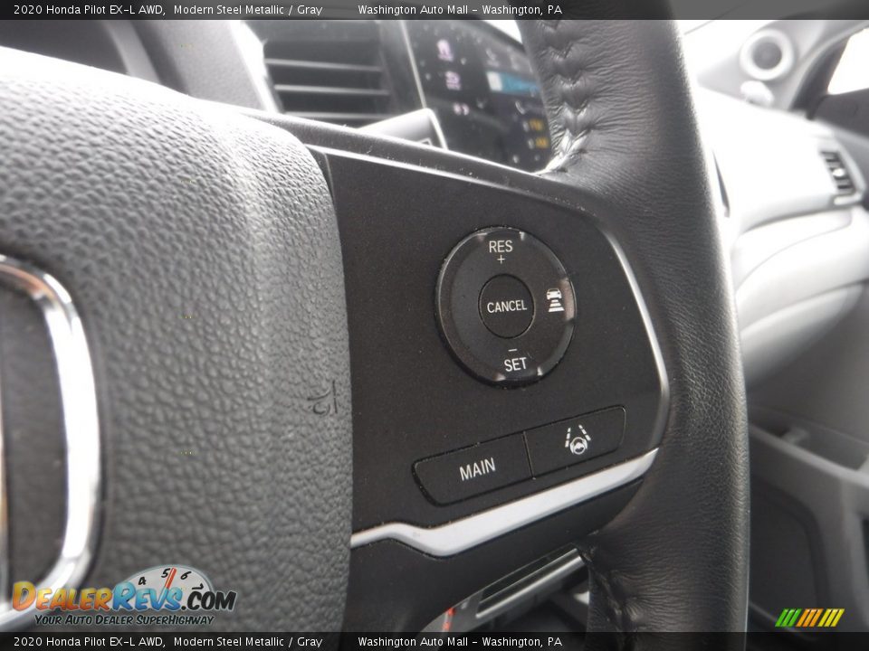 2020 Honda Pilot EX-L AWD Modern Steel Metallic / Gray Photo #27