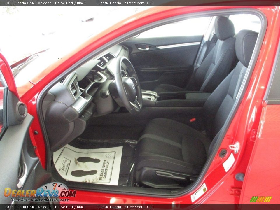 2018 Honda Civic EX Sedan Rallye Red / Black Photo #28