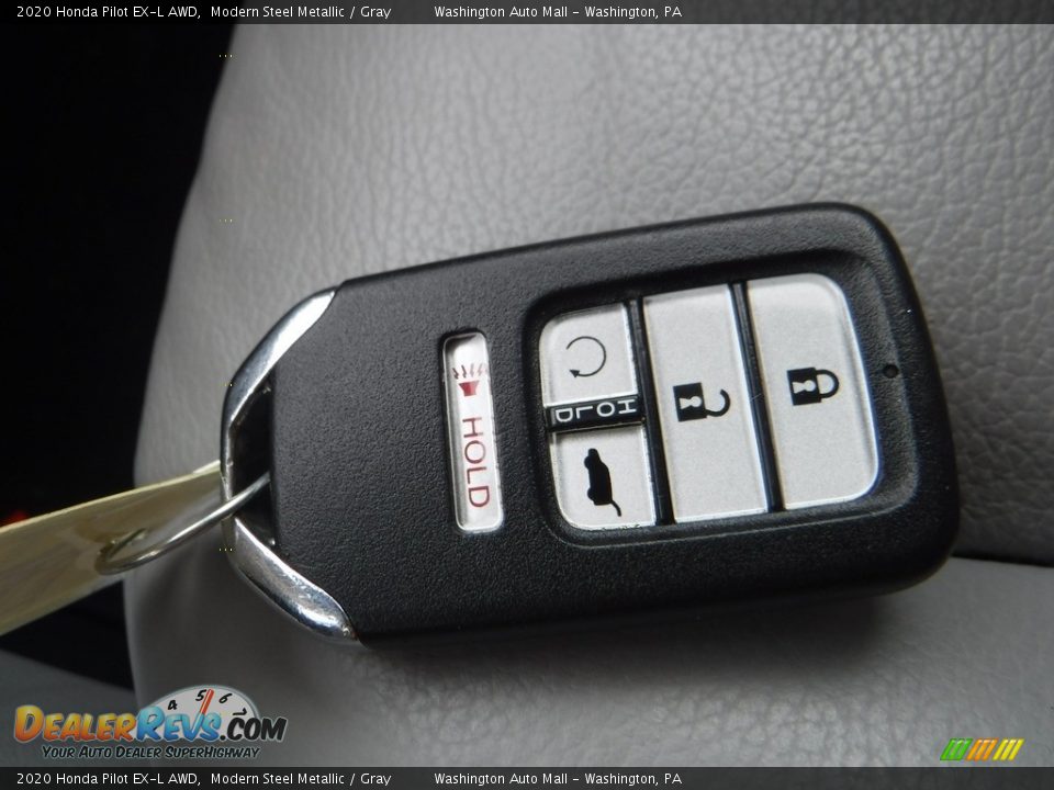 2020 Honda Pilot EX-L AWD Modern Steel Metallic / Gray Photo #36