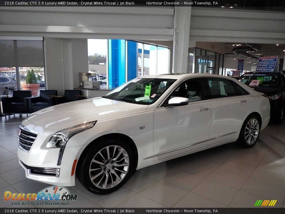 2018 Cadillac CT6 3.6 Luxury AWD Sedan Crystal White Tricoat / Jet Black Photo #1