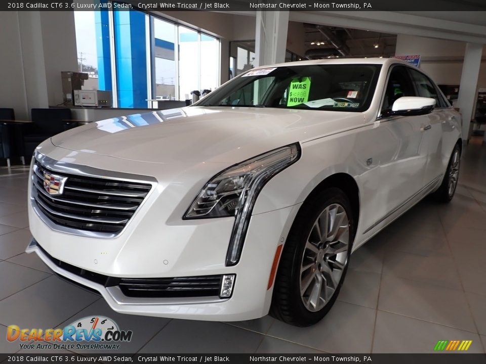 2018 Cadillac CT6 3.6 Luxury AWD Sedan Crystal White Tricoat / Jet Black Photo #2