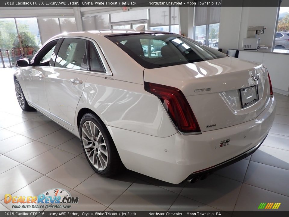 2018 Cadillac CT6 3.6 Luxury AWD Sedan Crystal White Tricoat / Jet Black Photo #3