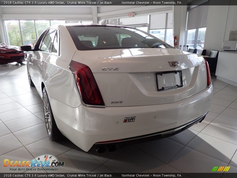 2018 Cadillac CT6 3.6 Luxury AWD Sedan Crystal White Tricoat / Jet Black Photo #4