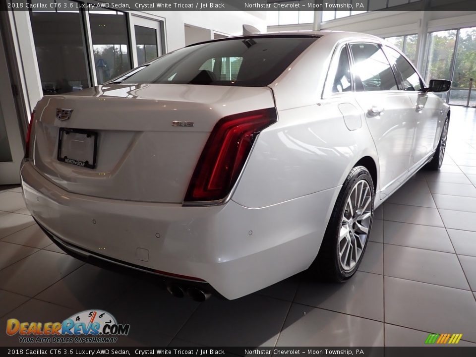 2018 Cadillac CT6 3.6 Luxury AWD Sedan Crystal White Tricoat / Jet Black Photo #7