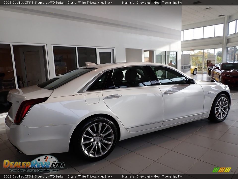 2018 Cadillac CT6 3.6 Luxury AWD Sedan Crystal White Tricoat / Jet Black Photo #8