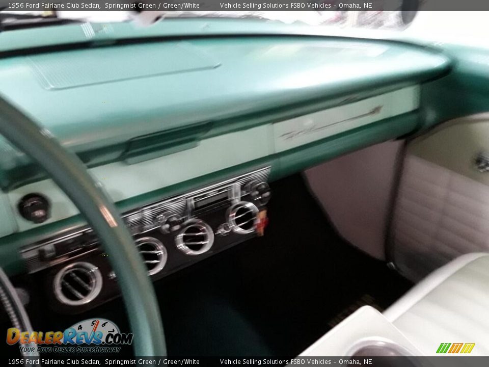 1956 Ford Fairlane Club Sedan Springmist Green / Green/White Photo #6