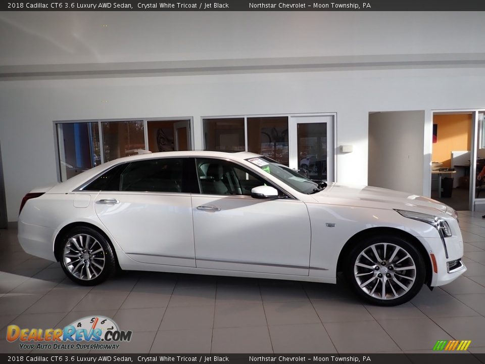 2018 Cadillac CT6 3.6 Luxury AWD Sedan Crystal White Tricoat / Jet Black Photo #9