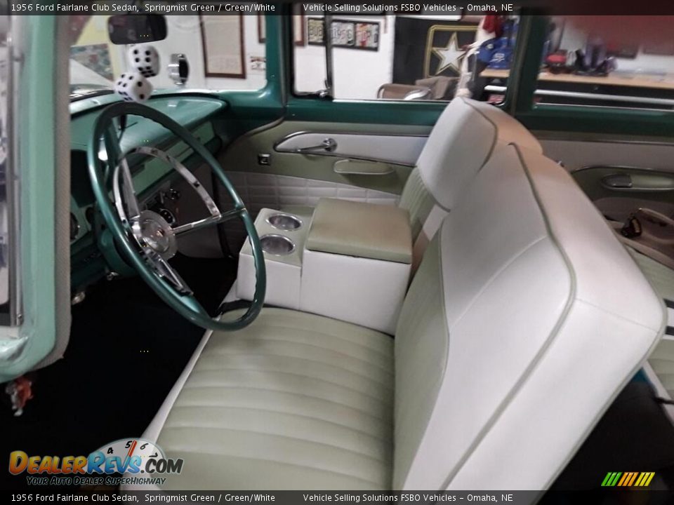 Green/White Interior - 1956 Ford Fairlane Club Sedan Photo #7