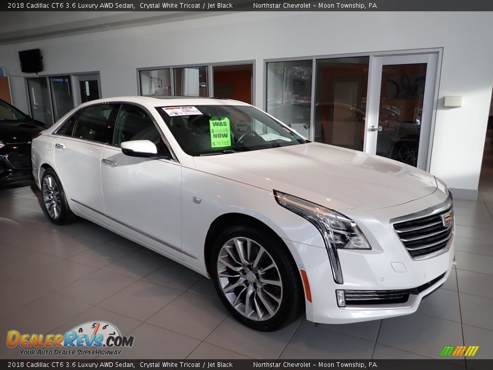 2018 Cadillac CT6 3.6 Luxury AWD Sedan Crystal White Tricoat / Jet Black Photo #10